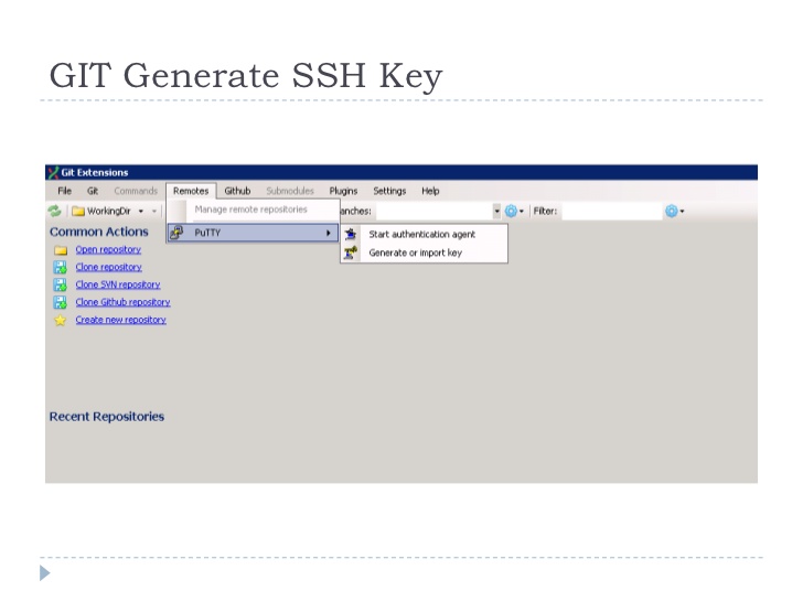 Generate ssh key windows git lab